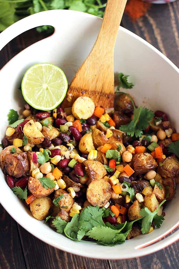 Tex-Mex Three-Bean Potato Salad